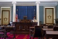The senate chamber in North Carolina historic capi Royalty Free Stock Photo