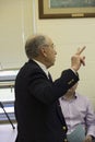 Senate Judiciary Chairman Charles Grassley addresses constituents Royalty Free Stock Photo