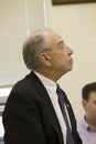 Senate Judiciary Chairman Charles Grassley addresses constituents Royalty Free Stock Photo