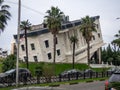 Senate restaurant in Batumi. Restaurant of unusual architecture. A unique building. Upside down house