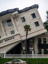 Senate restaurant in Batumi. Restaurant of unusual architecture. A unique building. Upside down house Royalty Free Stock Photo