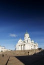 Senate square and city cathedral in helsinki finland