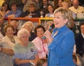 Senator Clinton laughing