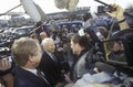 Senator John McCain during Republican primaries in Concord, NH, 2000 Royalty Free Stock Photo