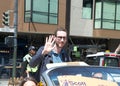 Senator Scott Wiener in the annual Cesar Chavez Parade in San Francisco, CA