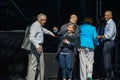 Senators Harry Reid & Boxer with President Obama 20th Annual Lake Tahoe Summit 11