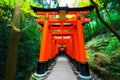 Senbon Torii at Fushimi Inari ShrineFushimi Inari Taisha. Royalty Free Stock Photo