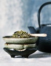 Sencha green Tea Leaves Royalty Free Stock Photo