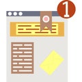 Send document file icon vector data share