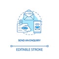 Send an enquiry concept icon