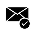 Send vector glyph flat icon Royalty Free Stock Photo