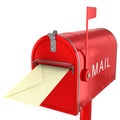 Send letter in mailbox Royalty Free Stock Photo