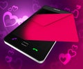 Send Love Phone Shows Devotion Cellphone And Smartphone