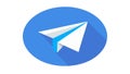 Send Message Paper Plane Flat Design UI UX Icon, vector design Generative AI Royalty Free Stock Photo