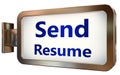 Send Resume on billboard background