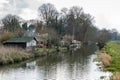 SEND, SURREY/UK - MARCH 25 : Old Wooden Shack near Papercourt Lo Royalty Free Stock Photo