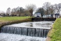 SEND, SURREY/UK - MARCH 25 : Papercourt Lock on the River Wey Na Royalty Free Stock Photo