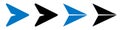 Send symbol icon, send message paper airplane sign - vector