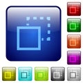 Send to back color square buttons Royalty Free Stock Photo
