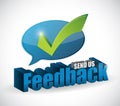 send us feedback message sign illustration design