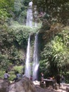 Senda Gile Waterfall, Lombok, Indonesia,. Royalty Free Stock Photo