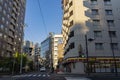 Morning cityscape of Sendai downtown