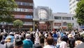 Sendai Tanabata Matsuri festival, elaborate elegant colorful paper and bamboo decorations