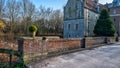 Senden, Coesfeld, Musterland December 2017 - Watercastle Wasserschloss Schloss Senden during sunny day in Winter Royalty Free Stock Photo