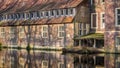 Senden, Coesfeld, Musterland December 2017 - Watercastle Wasserschloss Schloss Senden during sunny day in Winter Royalty Free Stock Photo