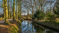 Senden, Coesfeld, Musterland December 2017 - Watercastle Wasserschloss Schloss Senden during sunny day in Winter Royalty Free Stock Photo