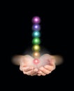 Sending chakra healing energy