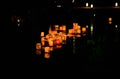 Sending down paper lanterns, Kyoto Japan.