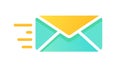 Sending Mail Envelope Digital Communication Icon, vector design Generative AI Royalty Free Stock Photo