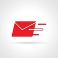 Sending mail icon, Vector illustration