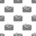 Sending a message icon. Element of minimalistic icons for mobile concept and web apps. Pattern repeat seamless Sending a message i Royalty Free Stock Photo