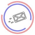 Sending Message vector icon