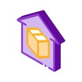 Sending parcel isometric icon vector illustration