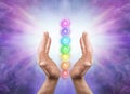 Sending You Seven Chakra Healing Energy Royalty Free Stock Photo