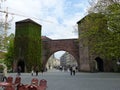 The Sendlinger gothic large door of Munich in Germany.