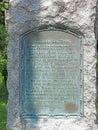 Seneca Indian historical trail marker