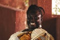 Portait of adult african people who are very poor in Senegal