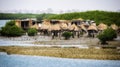 Senegal, Joal Fadiouth, ancient millet loft on piles