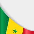 Senegalese flag background. Vector illustration.