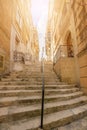 Senglea, Malta - Typical maltese stairs and street at Senglea