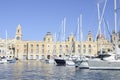 Senglea marina in Grand Bay, Valetta, Malta Royalty Free Stock Photo