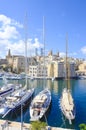 Senglea marina in Grand Bay, Valetta, Malta Royalty Free Stock Photo