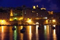 Senglea at night, Malta Royalty Free Stock Photo