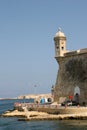 Senglea Vedette, Grand harbour, Malta Royalty Free Stock Photo