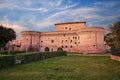 Senigallia, Ancona, Marche, Italy: view at dawn of the medieval castle Rocca Roveresca in the old town of the ancient city