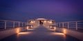 SENIGALLIA, ITALY - The walkway to the Rotonda a Mare - HDR panoramic